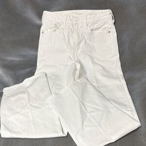 Old Navy White Extra High-Rise Jeans Wide Leg